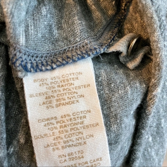 We The Free Womens Blue Gray Long Sleeve Top - Picture 4 of 5